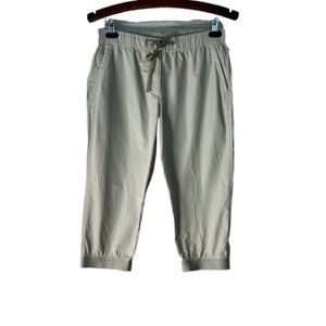Theory Beige Drawstring Capris